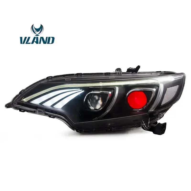 Vland Factory Car Accessories Head Lamp For Honda Fit Jazz Gk5 2014-2017 Head Light With Daytime Running Light 2