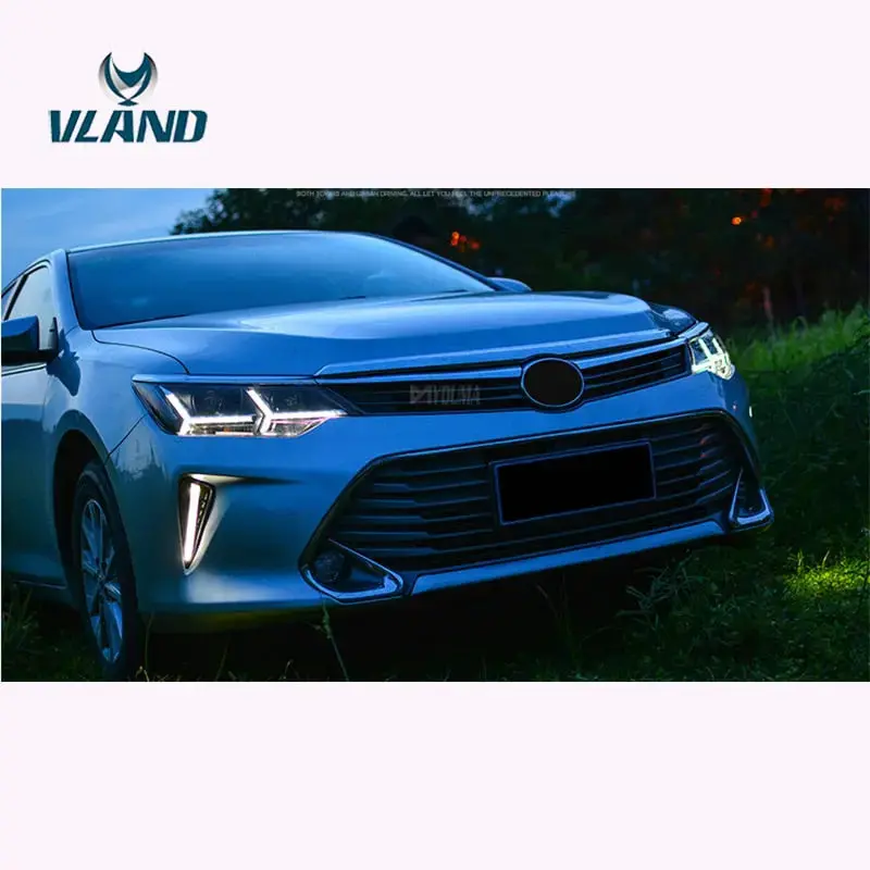 Vland Factory Car Accessories Head Lamp For Toyota Camry 2015-2016 Led Head Light With Day Light 1