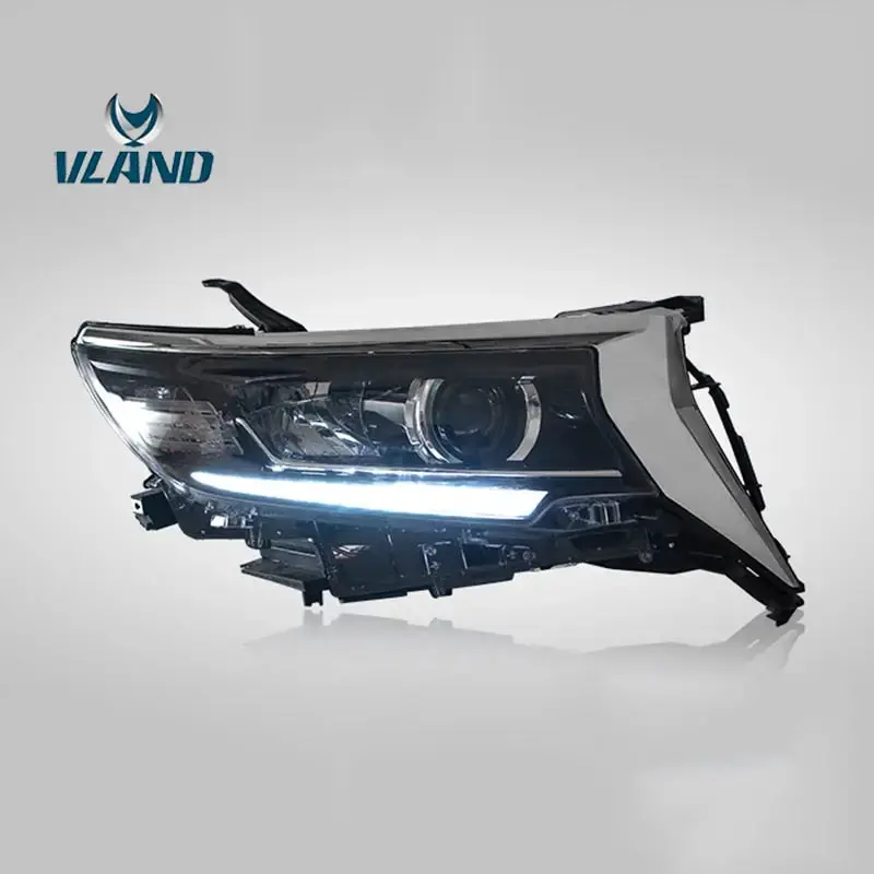 Vland Factory Car Accessories Head Lamp For Toyota Land Cruiser Prado 2018-Up Full Led Head Light With Sequential Indicator 1