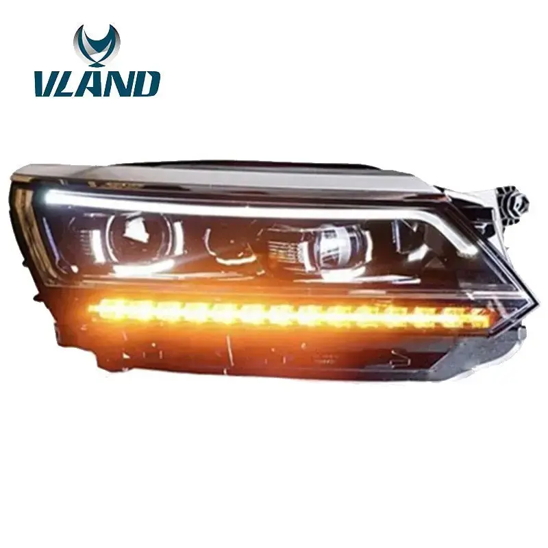 Vland Factory Car Accessories Head Lamp For Volkwagen Passat B8 2017-2018 Led Headlight With Led Moving Singal 1