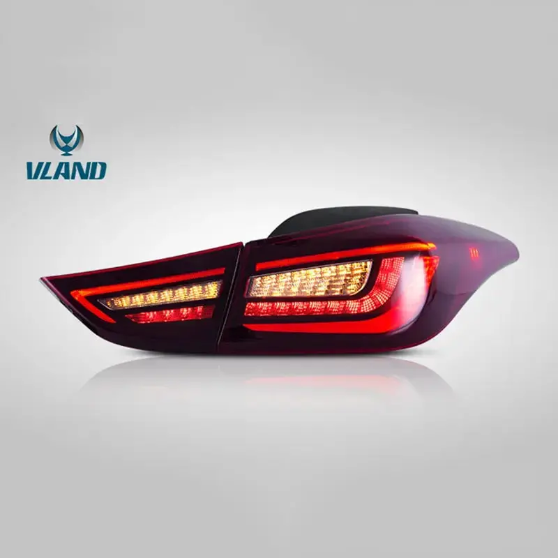 Vland Factory Car Accessories Tail Lamp For Hyundai Elantra 2011-2016 Led Tail Light Plug And Play Design 1