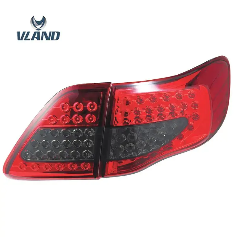 Vland Factory Car Accessories Tail Lamp For Toyota Corolla 2007-2010 Led Tail Light With Drl+Reverse+Signal Light 2