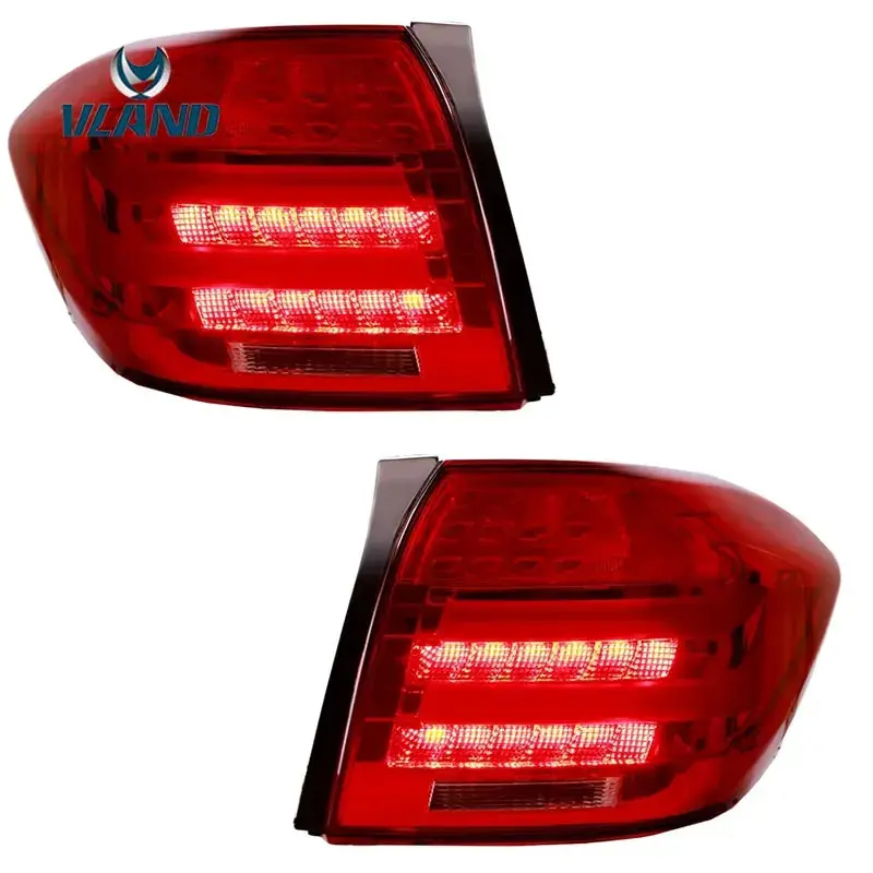 Vland Factory Car Accessories Tail Lamp For Toyota Highlander 2008-2011 Led Tail Light With Drl+Reverse+Signal 1