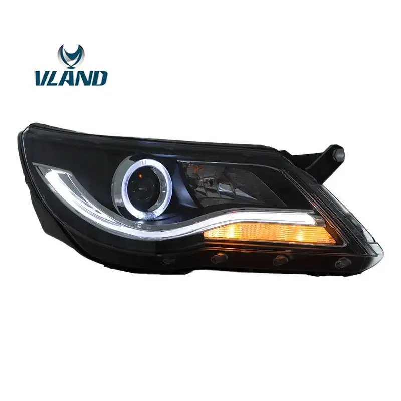 Vland Factory Car Accessories For Head Lamp For Volkswagen Tiguan 2010-2012 Led Daylight With H7 Bi-Xenon Head Light 1
