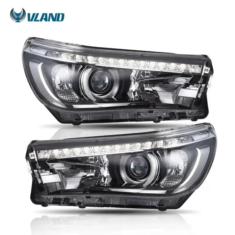 Vland Factory Car Accessories Head Lamp For Toyota Revo 2015-2017 Head Light With Day Light H7 Xenon Bulb 2