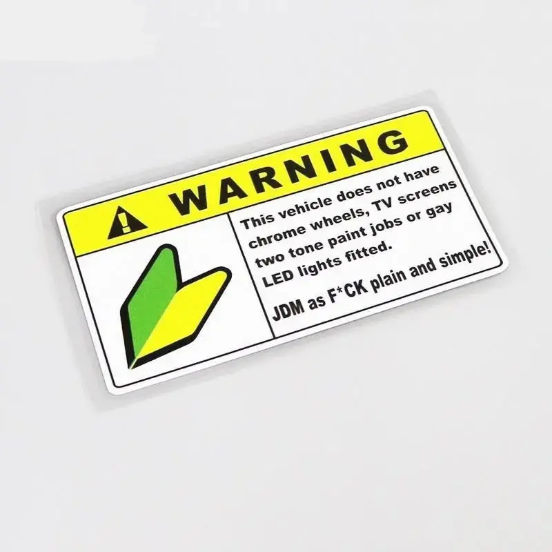 Warning Jdm As F*Ck Plain And Simple! Decal Sticker 1
