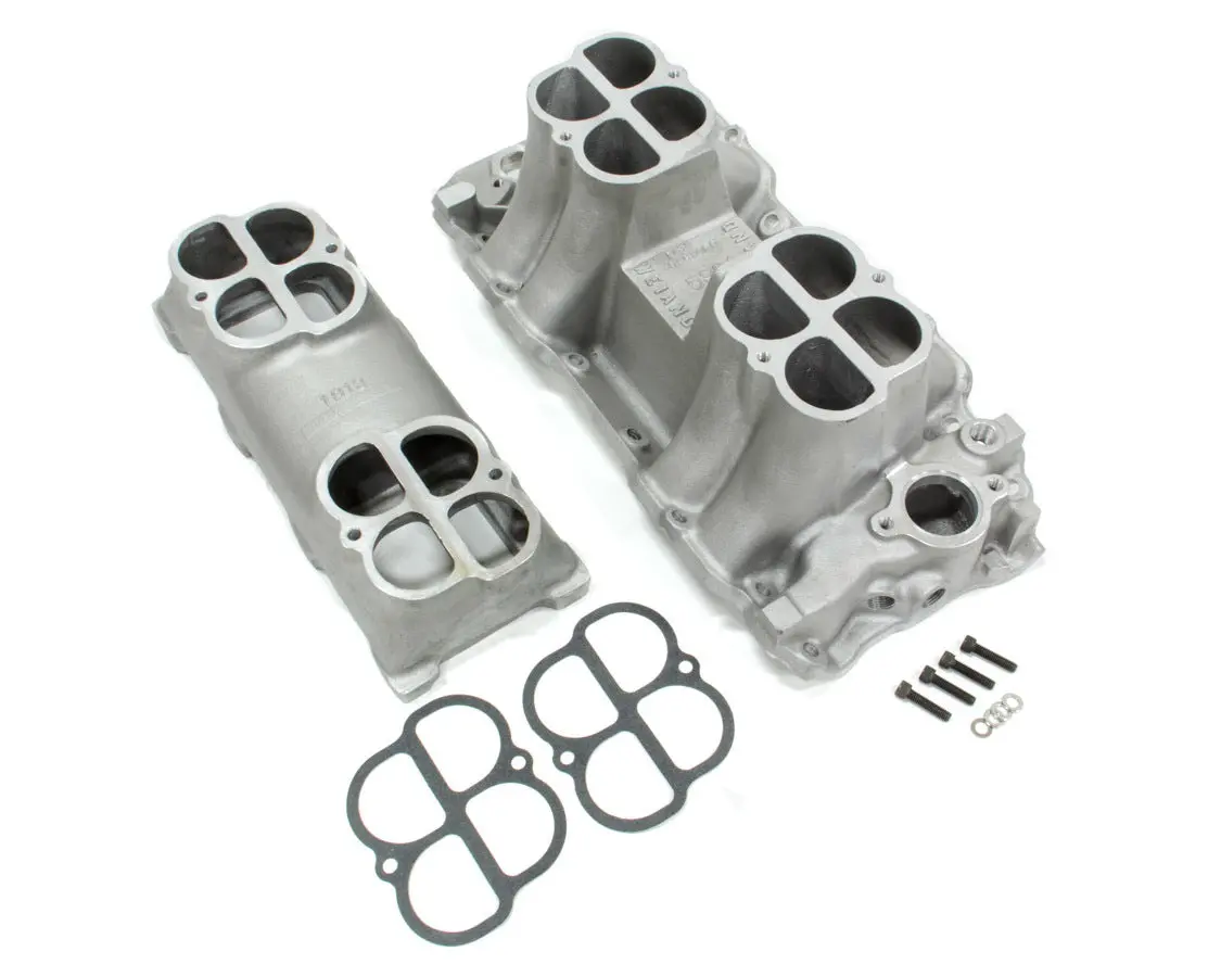 Weiand Bbc 396-502 Hi-Ram Tunnel Ram Intake Manifold Oval Port 1
