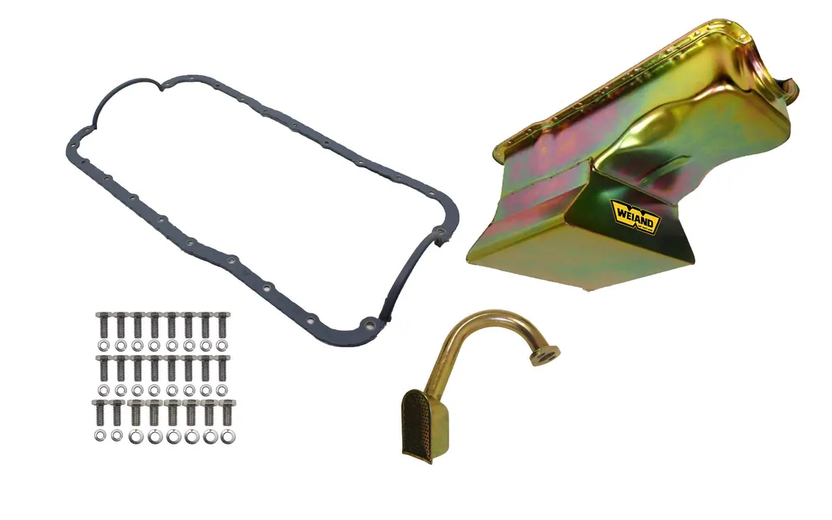 Weiand 7Qt Oil Pan Kit Frt Sump Sbf 289/302 Zinc 1