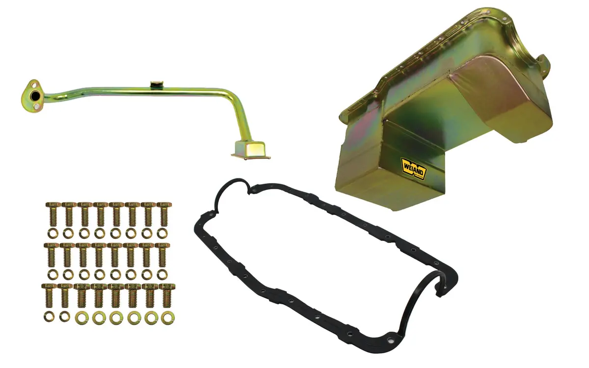Weiand 7Qt Oil Pan Kit Rr Sump Sbf 351W 79-93 Zinc 1