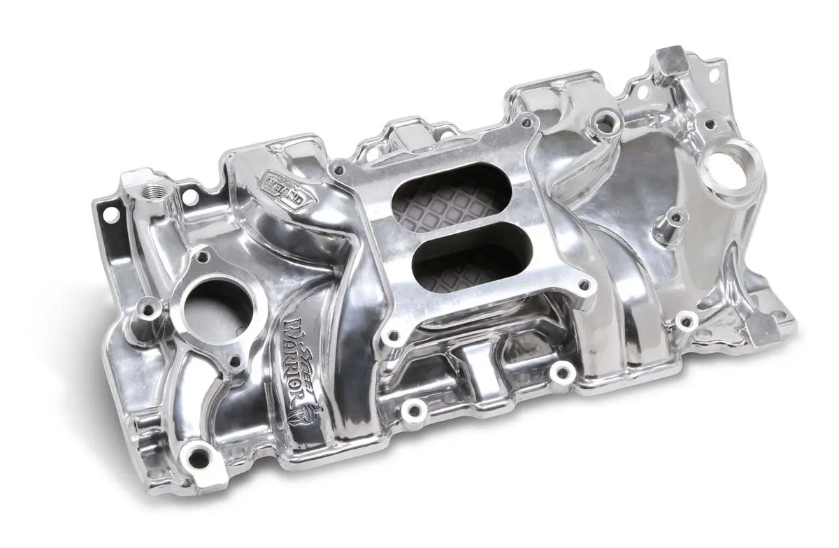 Weiand Sbc Street Warrior Intake Manifold Polished 1