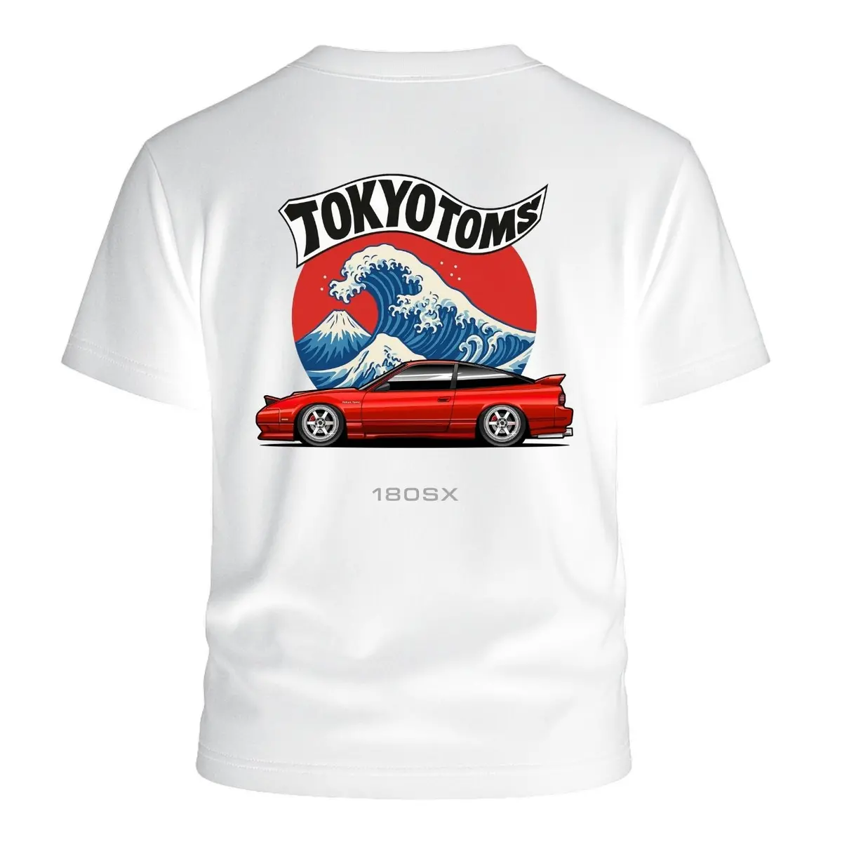 Tokyo Toms Nissan 180Sx Wave T-Shirt 1