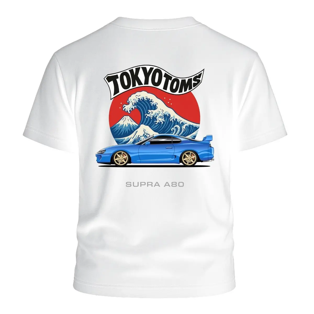 Tokyo Toms Toyota Supra A80 Wave T-Shirt 1