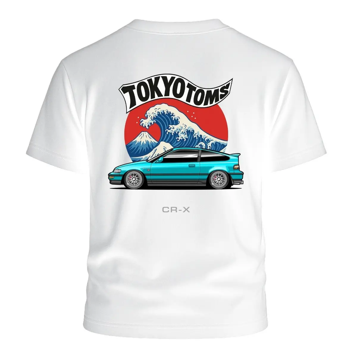 Tokyo Toms Honda Crx Wave T-Shirt 1