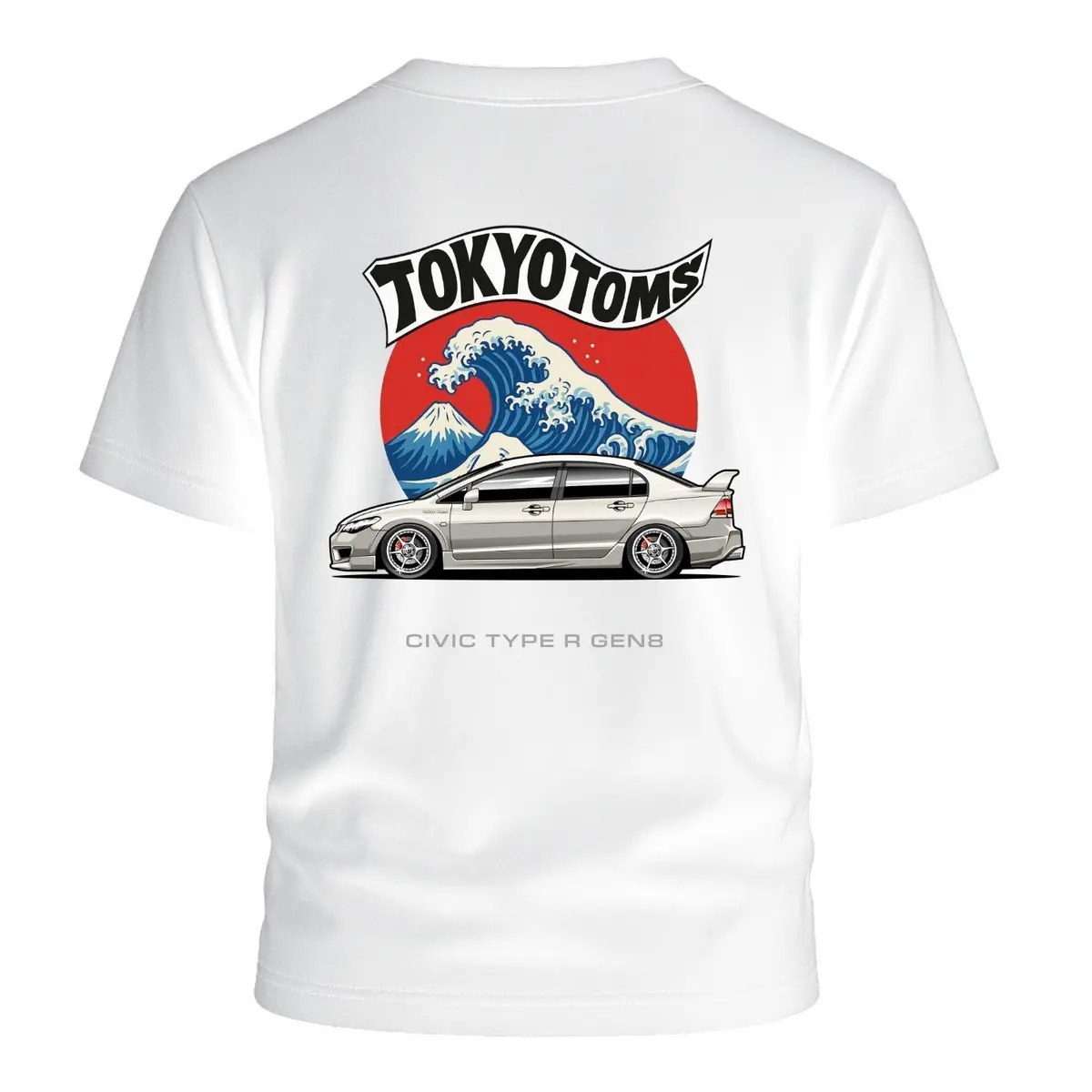 Tokyo Toms Honda Civic Gen 8 Wave T-Shirt 1