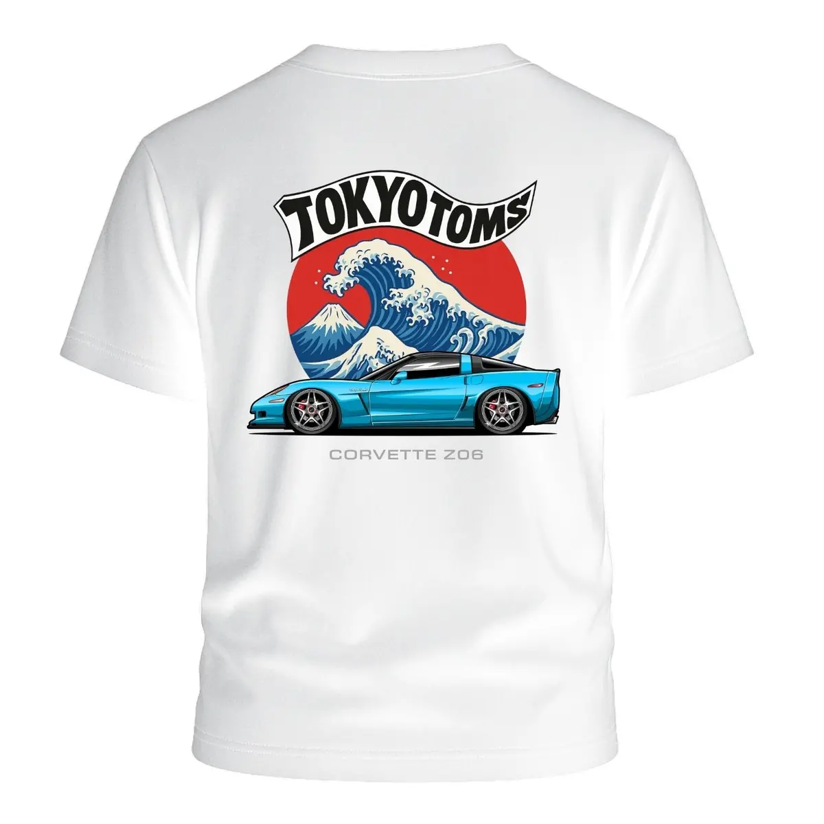 Tokyo Toms General Motors Corvette Z06 Wave T-Shirt 1
