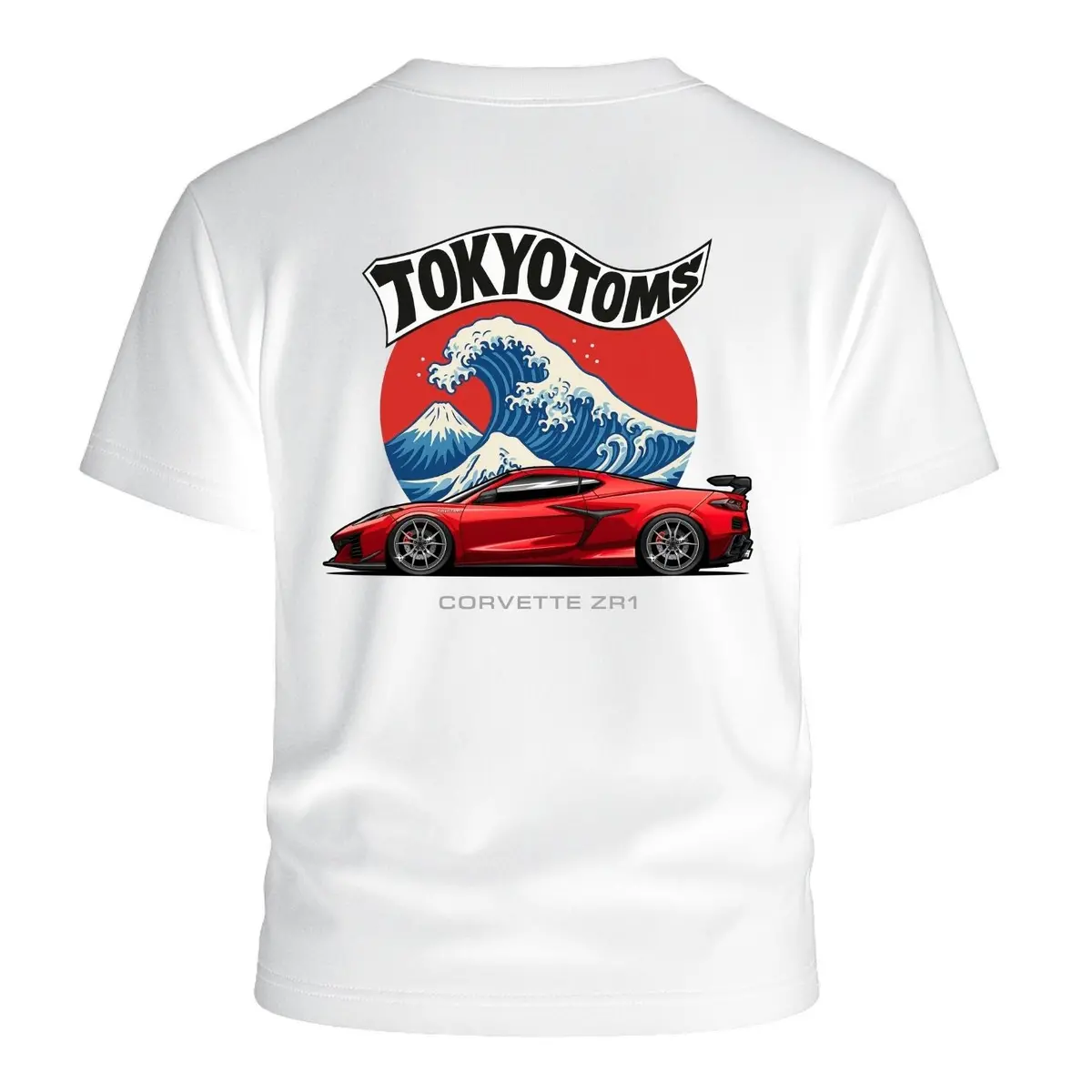 Tokyo Toms General Motors Corvette Zr1 Wave T-Shirt 1
