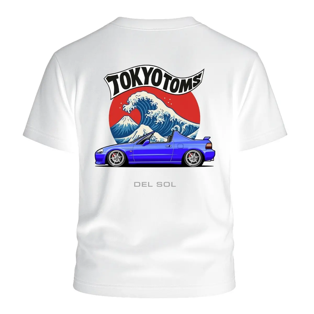 Tokyo Toms Honda Del Sol Wave T-Shirt 1