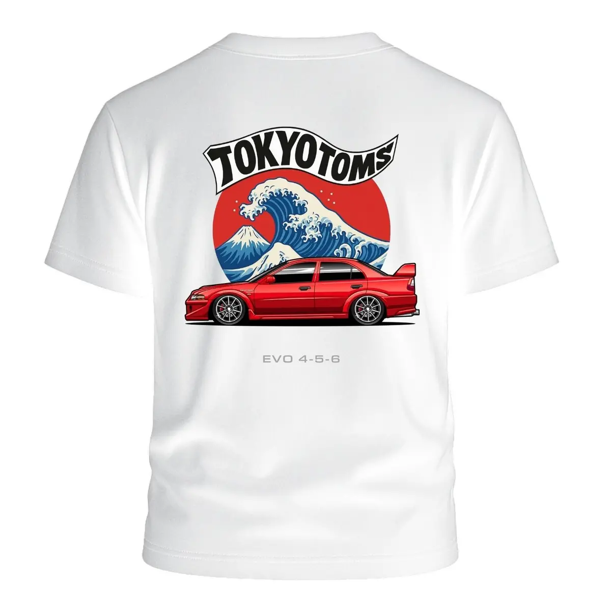 Tokyo Toms Mitsubishi Evo 4-6 Wave T-Shirt 1