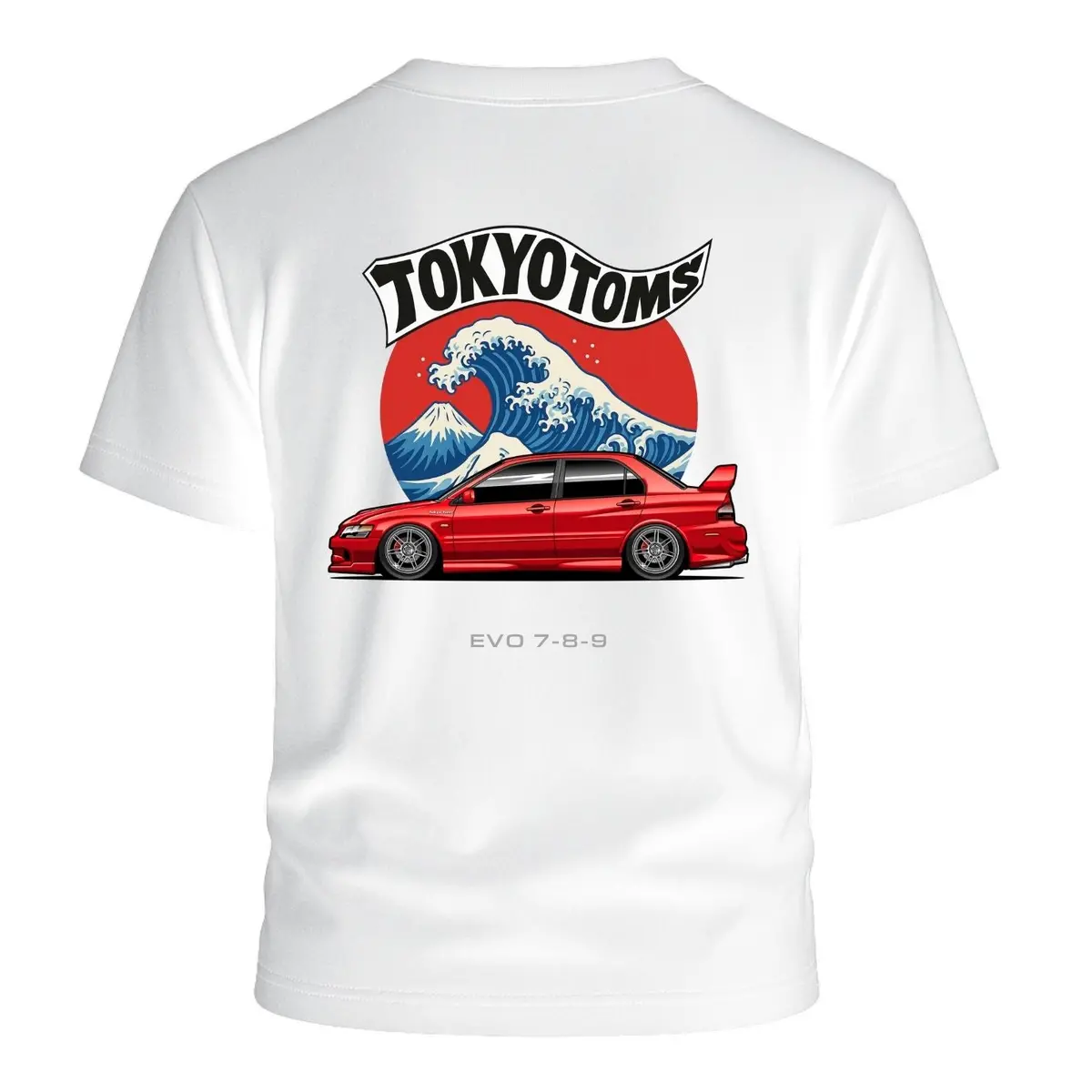 Tokyo Toms Mitsubishi Evo 7-9 Wave T-Shirt 1