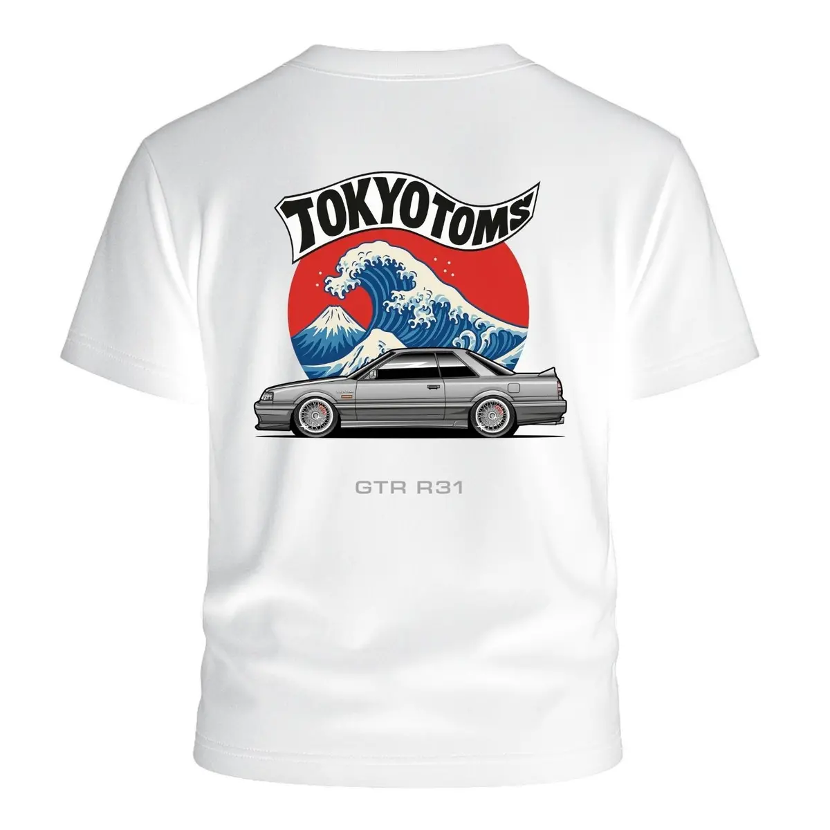 Tokyo Toms Nissan Gtr R31 Wave T-Shirt 1