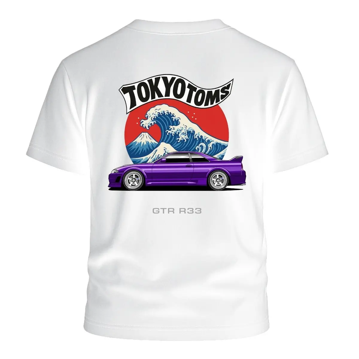 Tokyo Toms Nissan Gtr R33 Wave T-Shirt 1