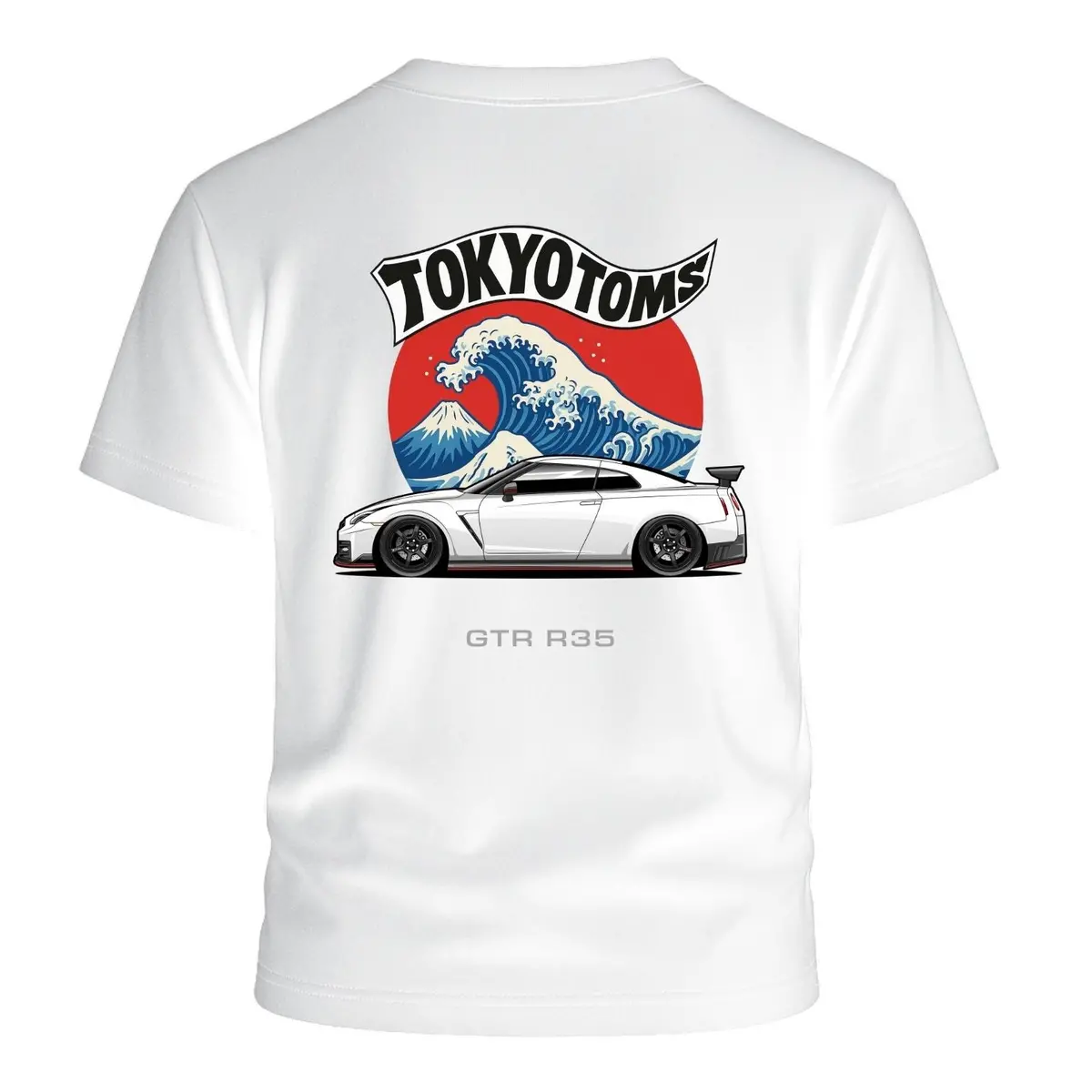 Tokyo Toms Nissan Gtr R35 Wave T-Shirt 1