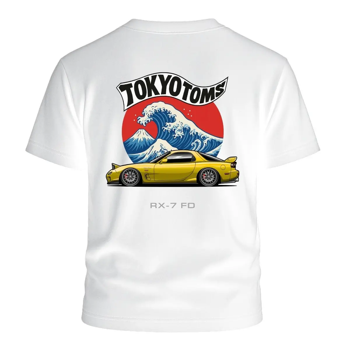 Tokyo Toms Mazda Rx-7 Fd Wave T-Shirt 1