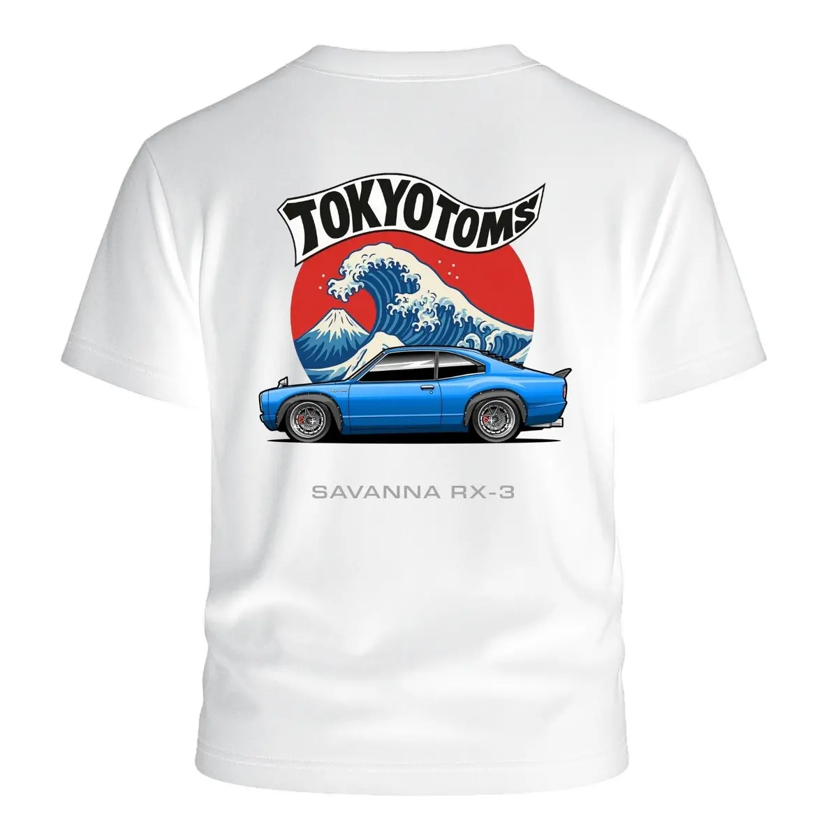 Tokyo Toms Mazda Rx-3 Wave T-Shirt 1