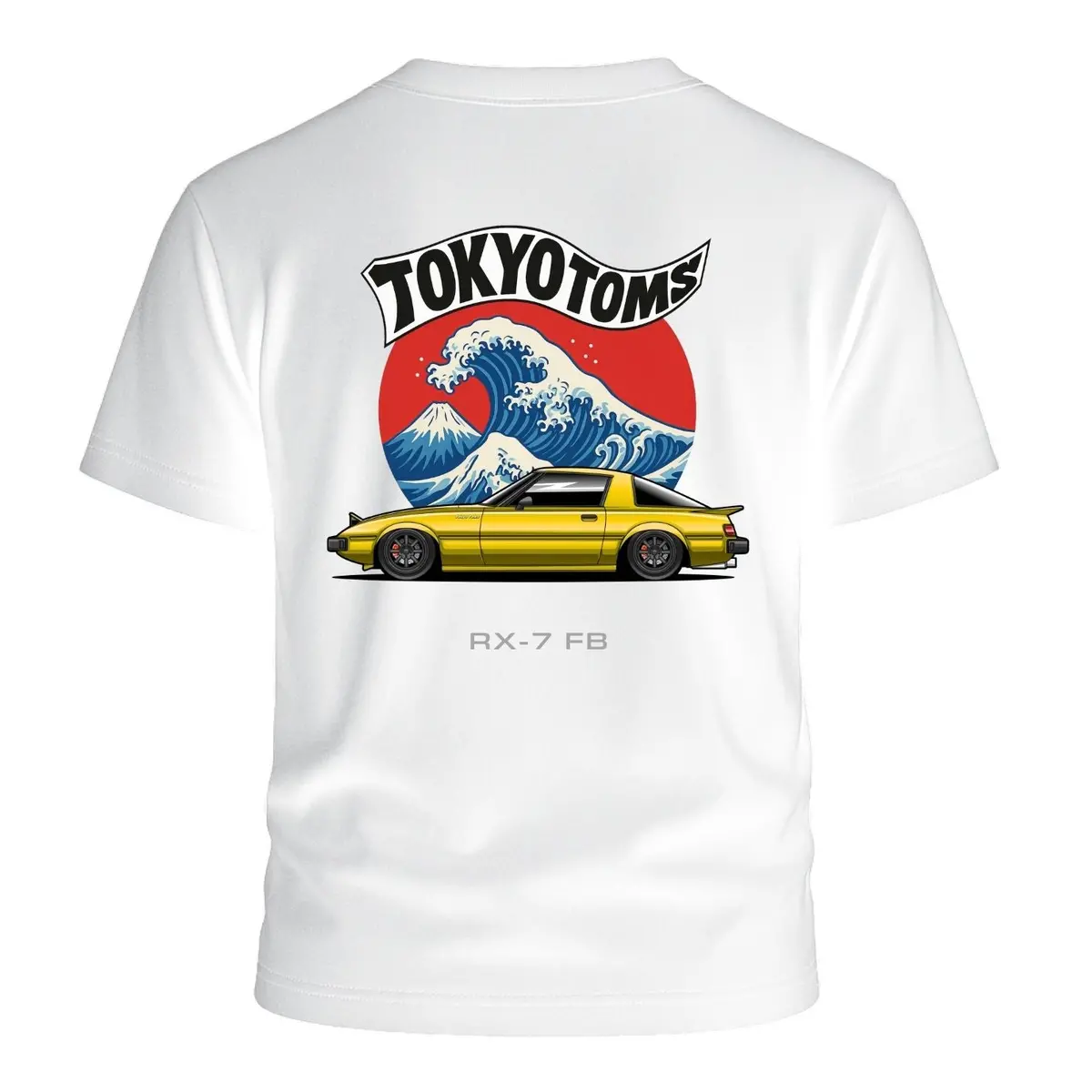 Tokyo Toms Mazda Rx-7 Fb Wave T-Shirt 1