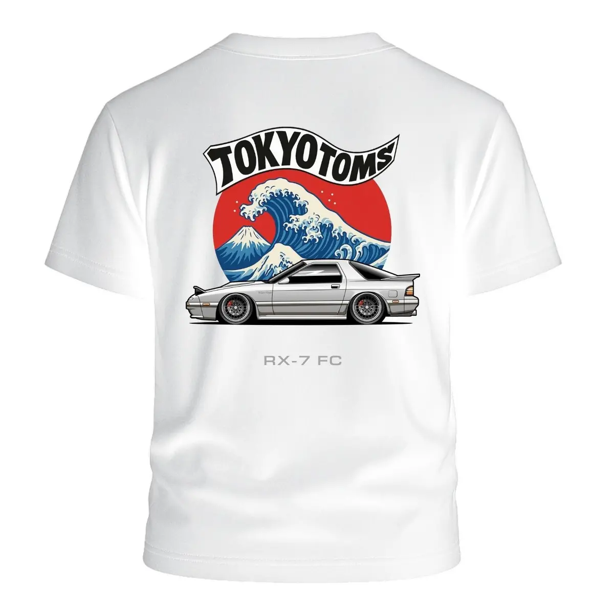 Tokyo Toms Mazda Rx-7 Fc Wave T-Shirt 1