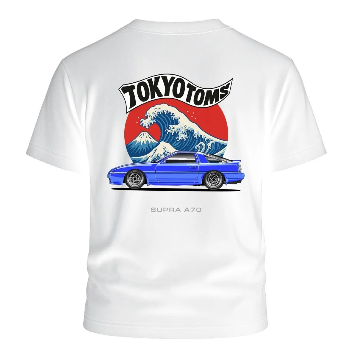 Tokyo Toms Toyota Supra A70 Wave T-Shirt 1