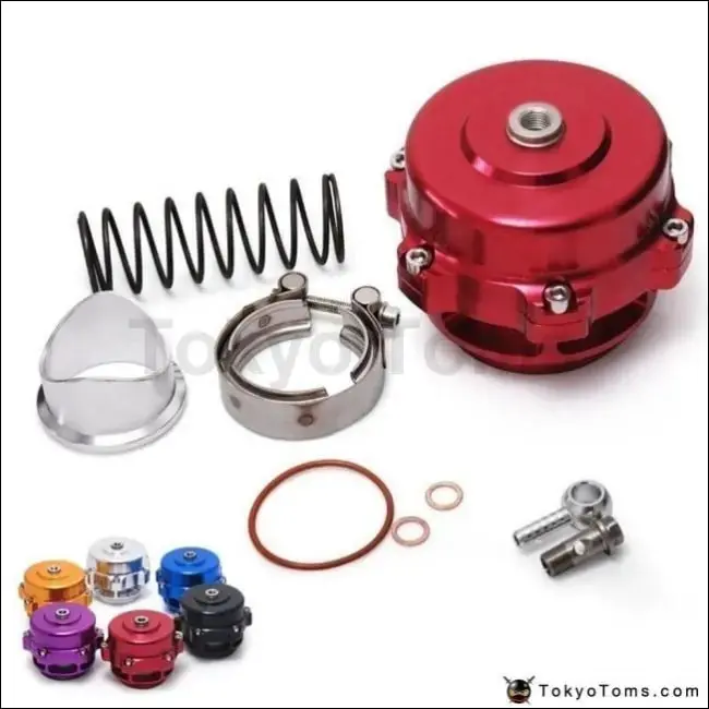 Universal Jdm 50Mm V Band Blow Off Valve Bov Q Typer W/ Weld On Aluminum Flange 1