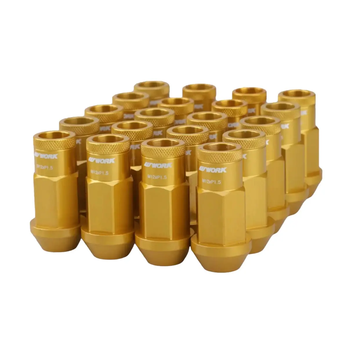 Work Anti-Theft Forged Lug Nuts (Gold) 1
