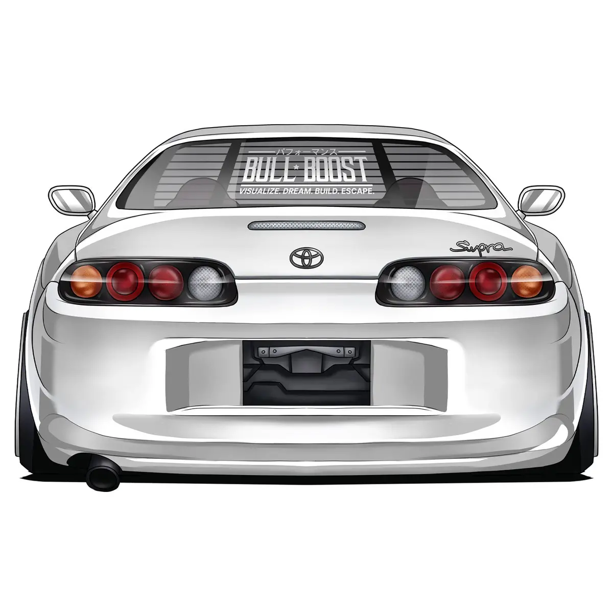 Bull Boost Visualize Vinyl Window Sticker Decals 2