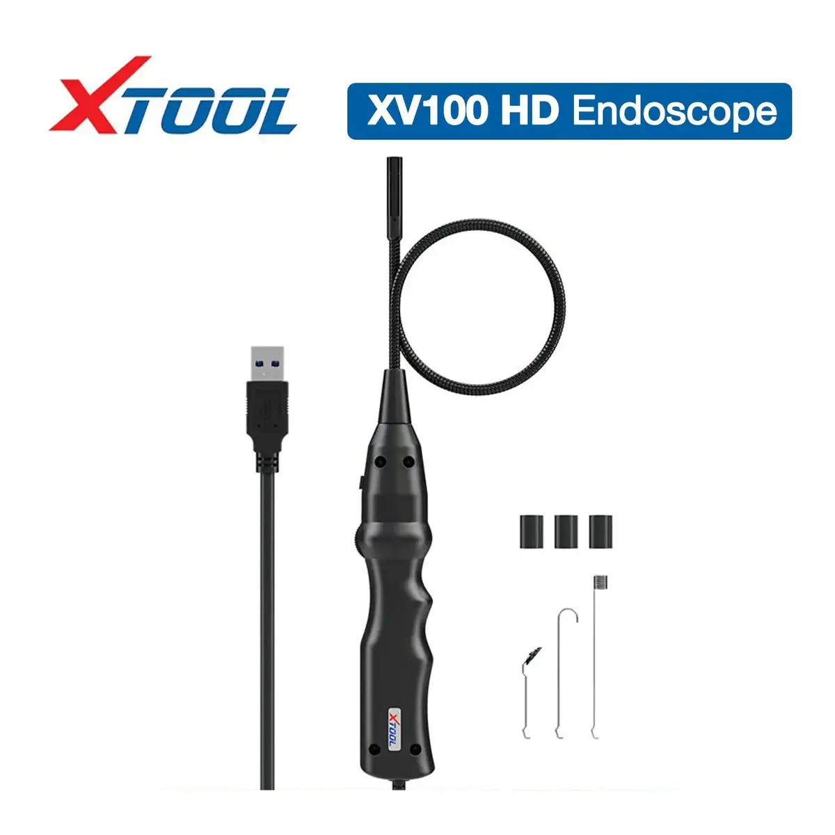 Xtool Xv100 Hd Flexible Snake Inspection Videoscope Connect With Xtool Tablet Usb 3.0 1