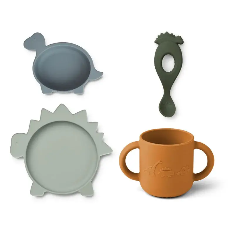 Vivi Silicone Set - Dino Blue Multi Mix 1