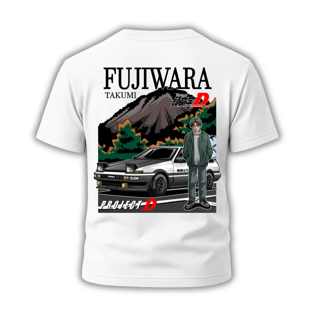 Initial D Fujiwara Takumi Project D T-Shirt 1