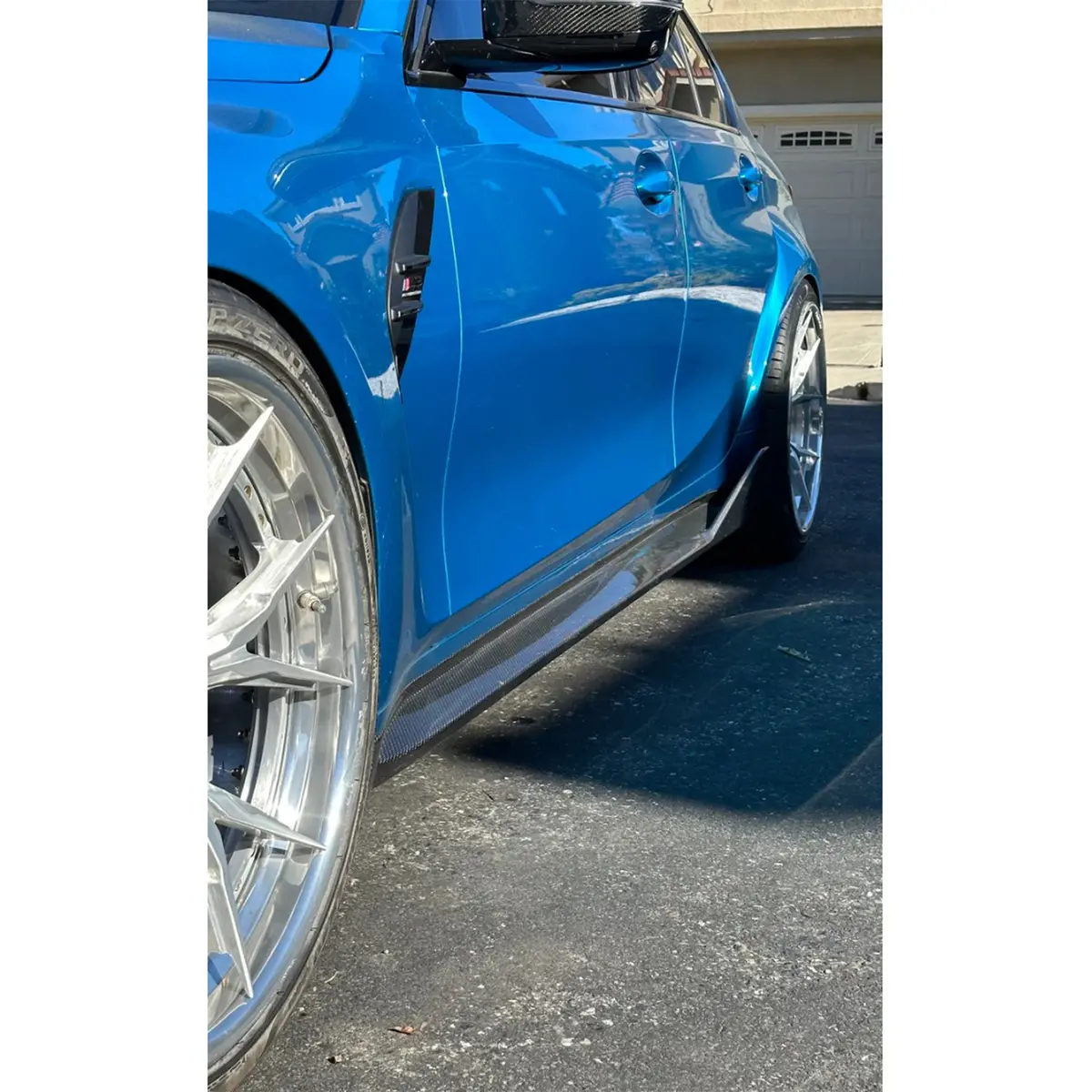 M Performance Style Carbon Fiber Side Skirts For Bmw G80 M3 G82 G83 M4 1