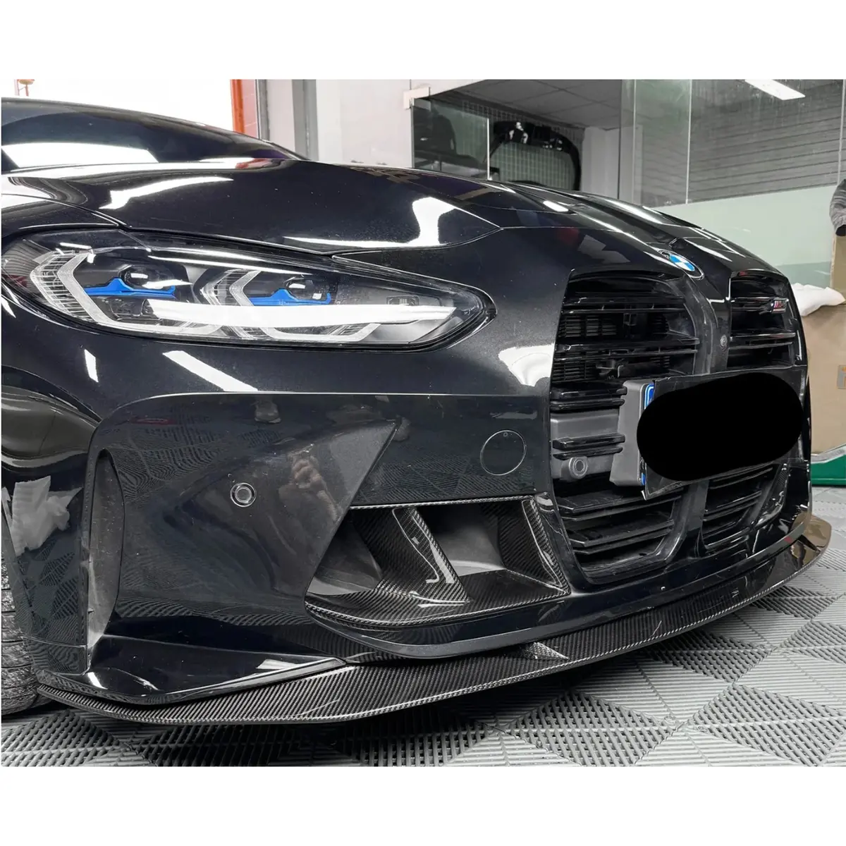 Pre-Preg Dry Carbon Fiber Front Lip For Bmw G80 G81 M3 G82 G83 M4 1
