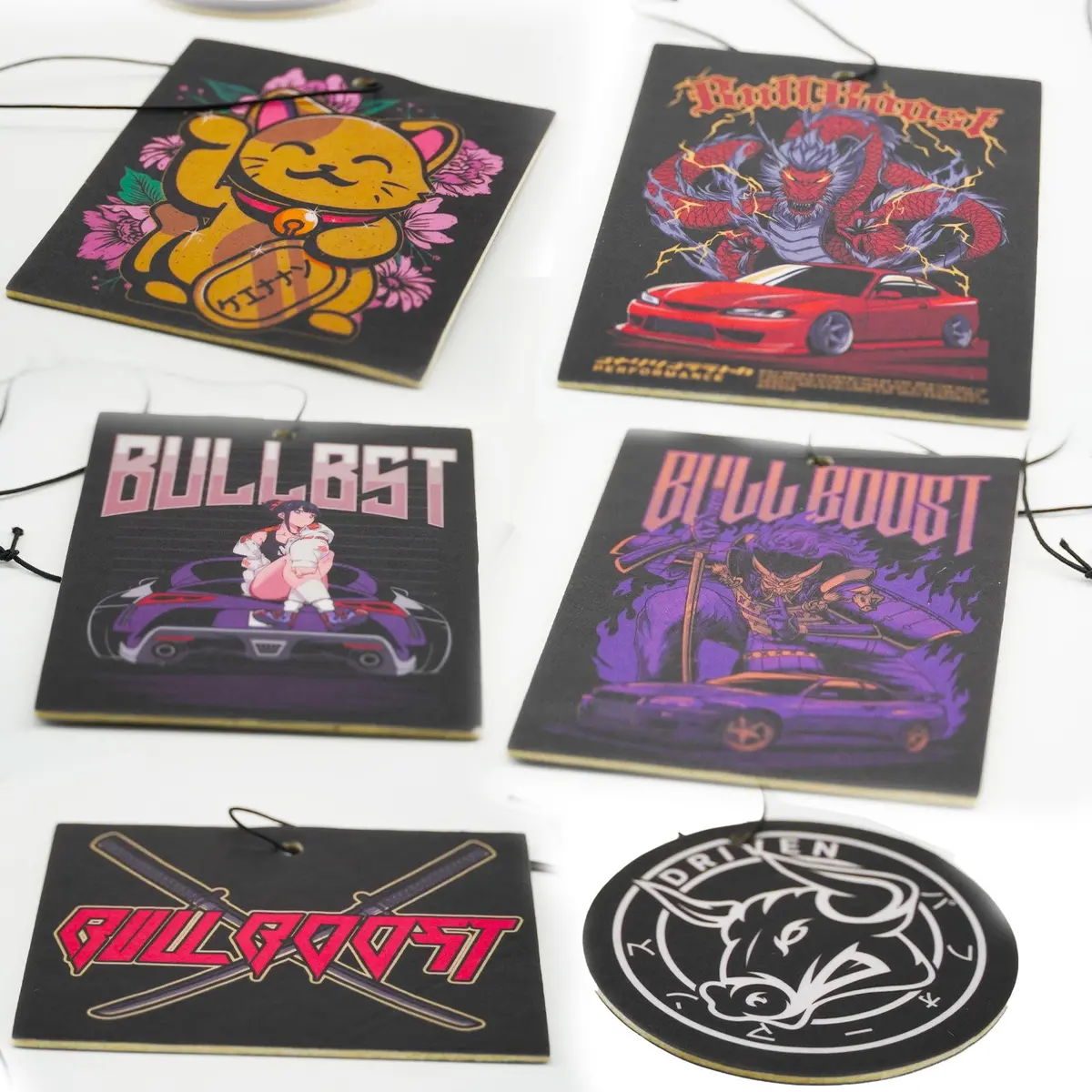 Bull Boost New Car Smell Air Fresheners 6 Pack 1