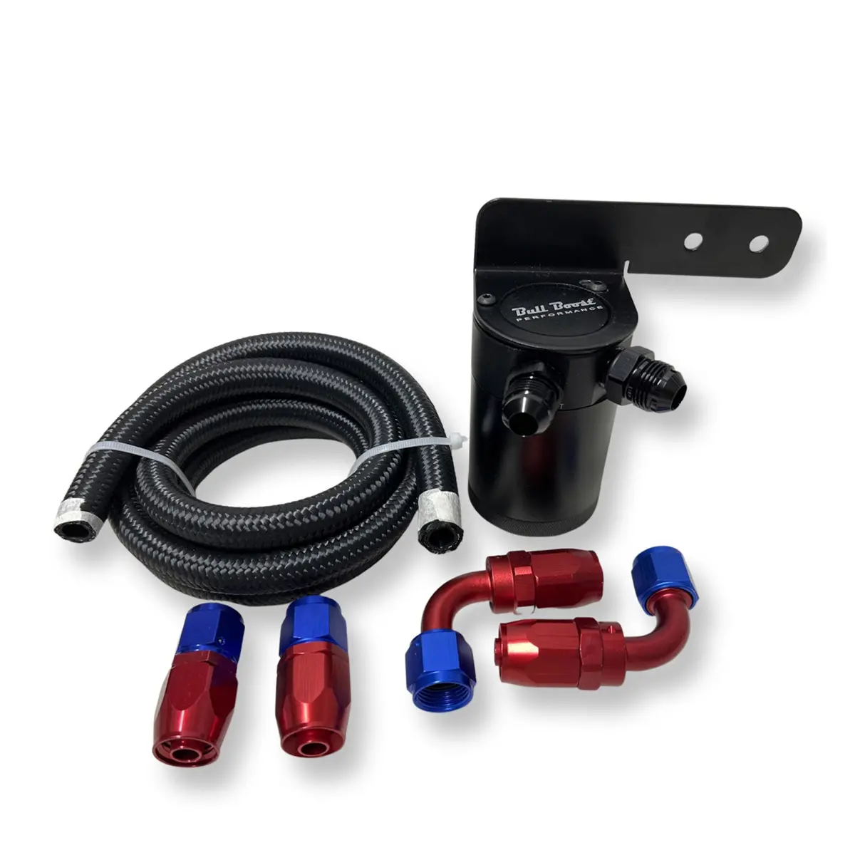 An10 Baffled Oil Catch Can 5Ft Hose Kit Universal -An10 1