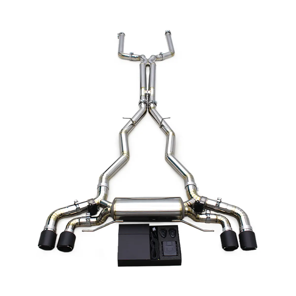 Titanium Valved Catback Exhaust System For Bmw M5 F90 4.4T 1
