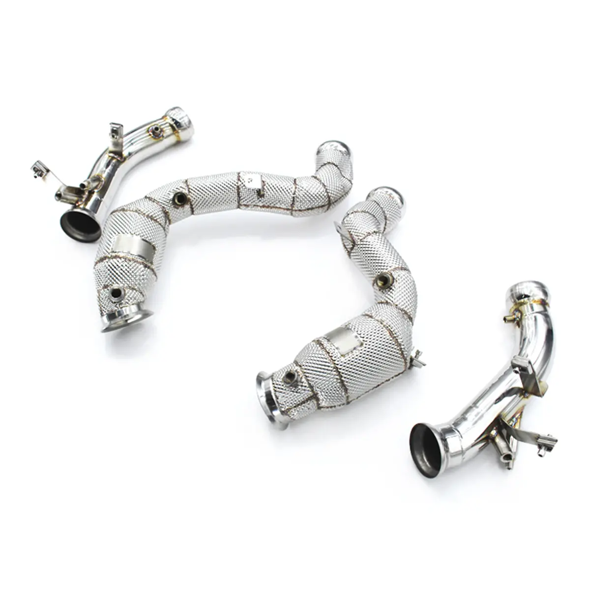 Custom 300 Cell Catted Downpipe Header System For Mercedes‑Benz E63 E63s Amg Gt C 4.0Tt 1