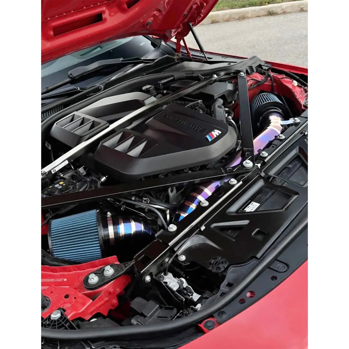 Titanium Cold Air Intake For Bmw G80 G82 M3 M4 G87 M2 S58 Engine 1
