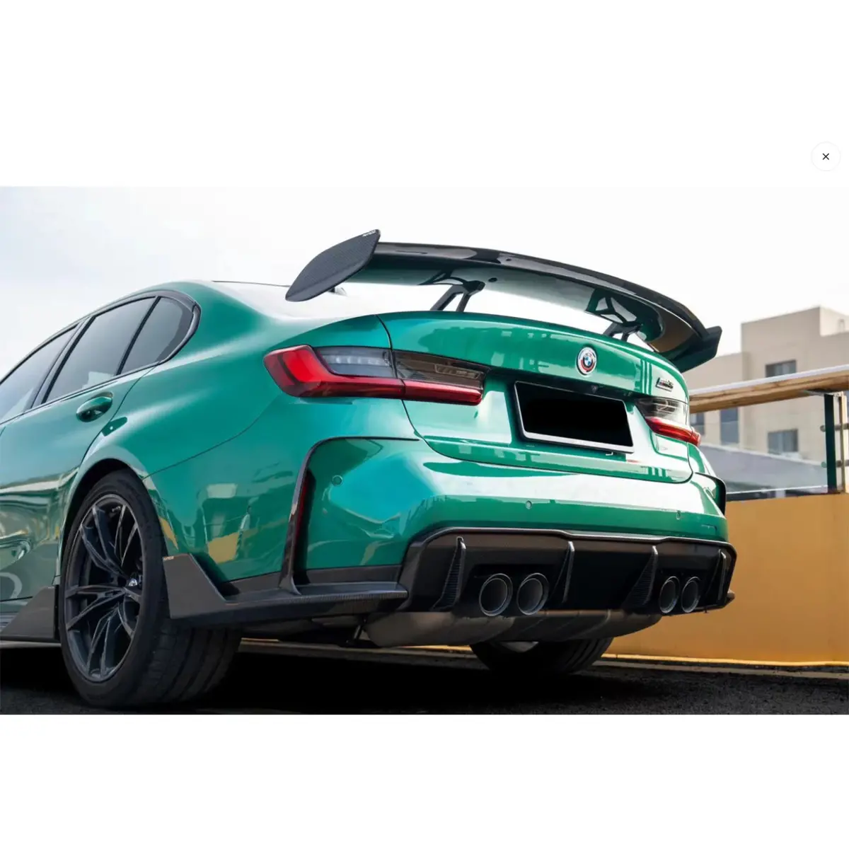 Prepreg Carbon Fiber Pt Style Rear Diffuser For Bmw G8x G80 M3 G82 G83 M4 1