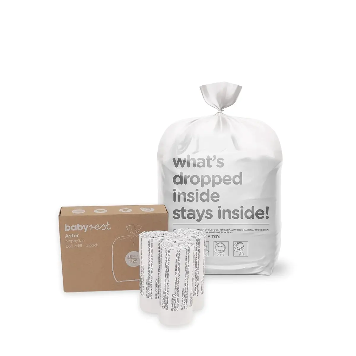 Aster Nappy Bin Bags Refill 3 Pack 1