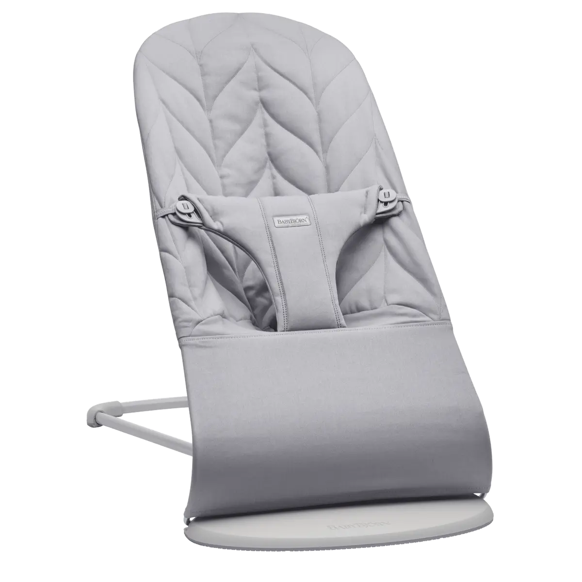 Bouncer Bliss Woven Petal Quilt - Light Grey 1