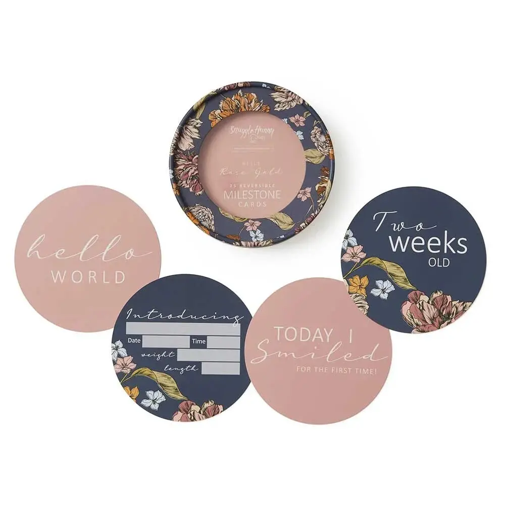 Milestone Cards - Belle & Rose Gold 1