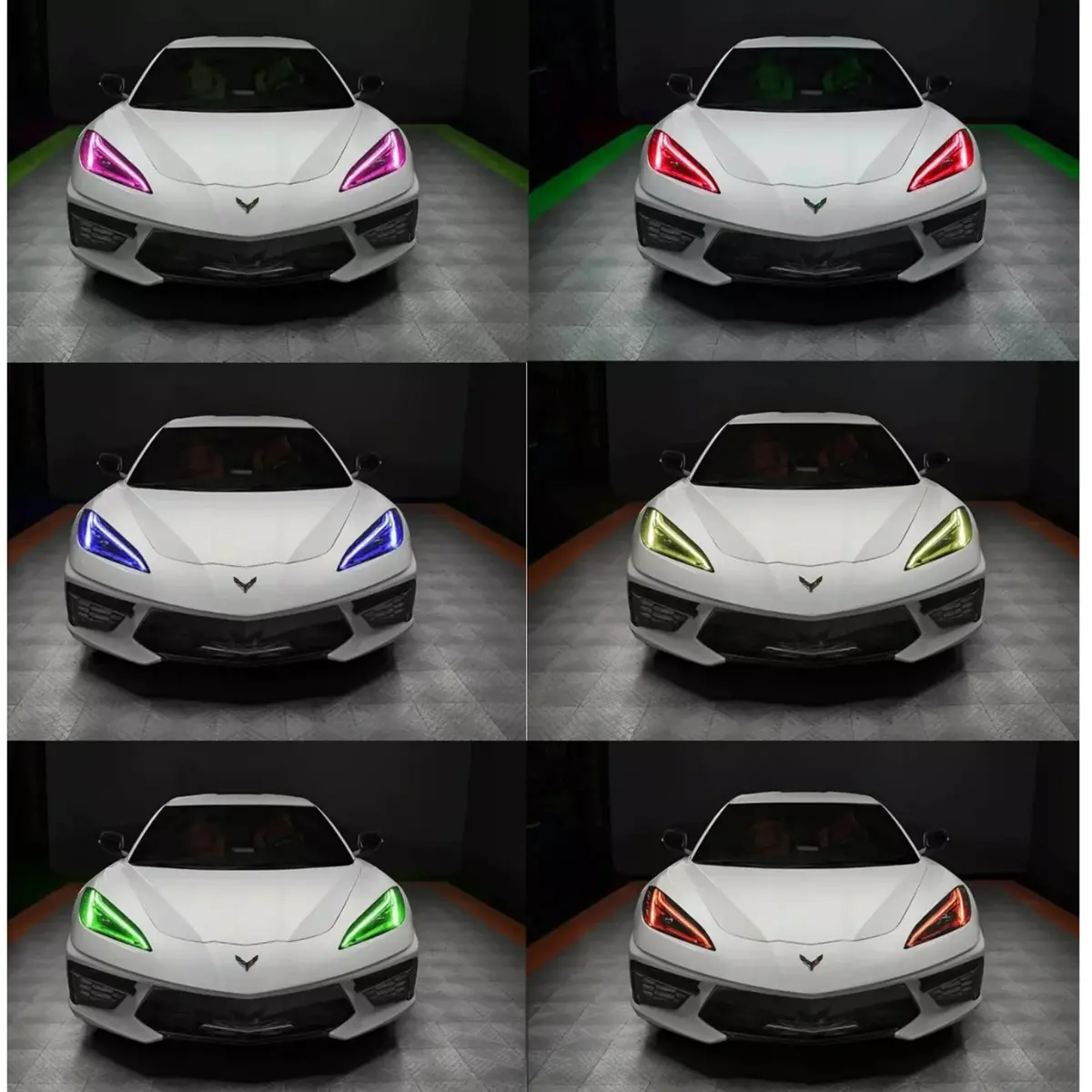 Rgb Headlight Drl Module Upgrade For Chevrolet Corvette C8 1