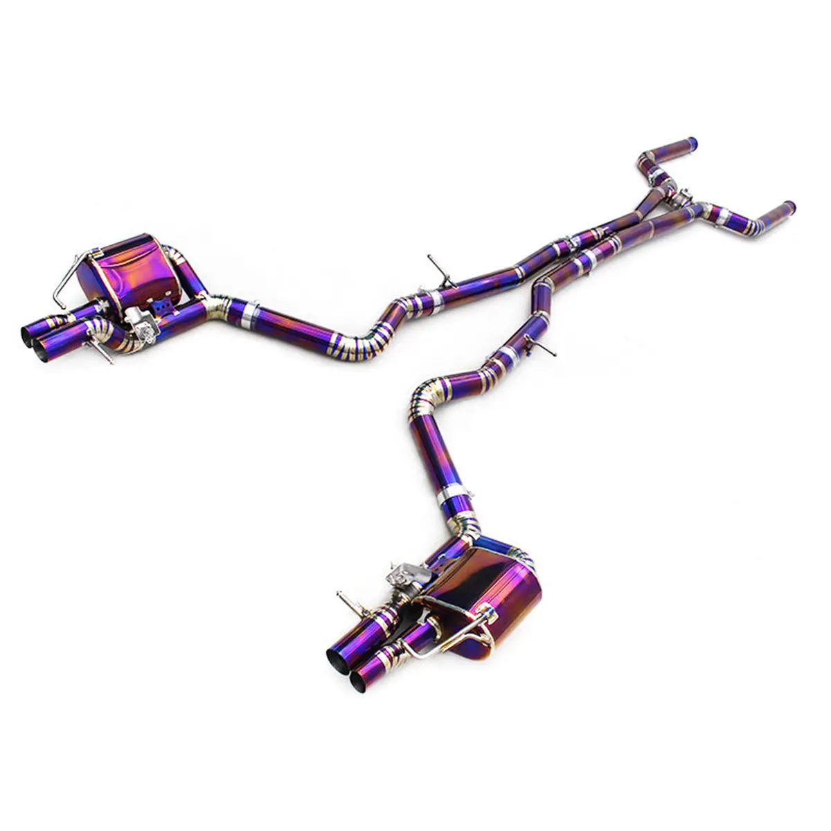Titanium Valved Catback Exhaust System For Mercedes Benz E63 E63s Amg W213 4.0Tt 1